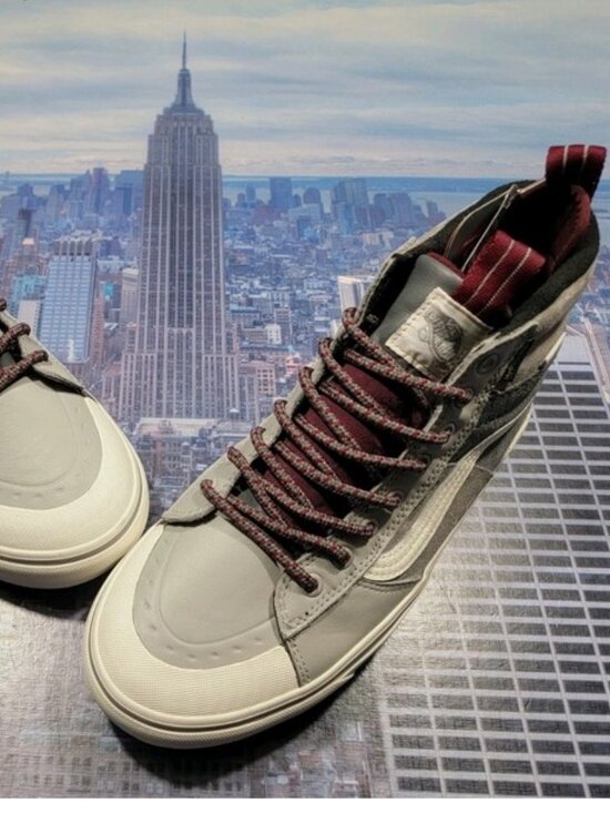 New VANS SK8 UnisexHi MTE-2 Primaloft Shoes Grey/Maroon Mens Size 11.5 main image 10